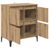 vidaXL Dressoir Artisan Eiken 60 x 35 x 70 cm Gemonteerd hout en ijzer