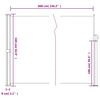 vidaXL Windscherm uittrekbaar 160x600 cm beige