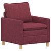 vidaXL Bank Wijnrood 76 x 81 x 87,5 cm Stof
