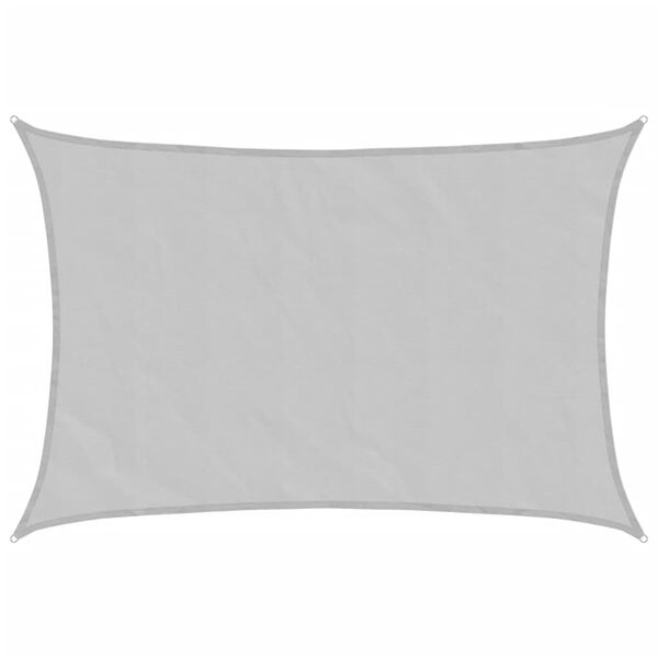 vidaXL Zonnezeil 5x3,5 m 100% polyester oxford lichtgrijs