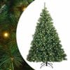 vidaXL Kunstkerstboom met 300 LED met standaard Groen 210 cm PE en PVC