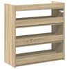 vidaXL Schoenenrek 60x25x62 cm bewerkt hout sonoma eikenkleurig