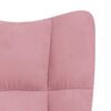 vidaXL Relaxstoel fluweel roze