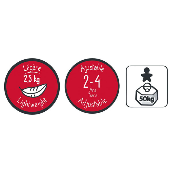 Smoby Loopfiets Rookie rood