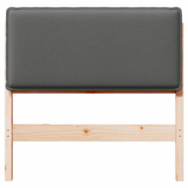 vidaXL Gestoffeerd hoofdbord Natuurlijk en Lichtgrijs 75 cm