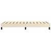 vidaXL Boxspring bed kunstleer cr&egrave;mekleurig 80x200 cm