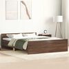 vidaXL Bedframe hoofd- en voeteneinde bruin eikenkleur 135x190 cm