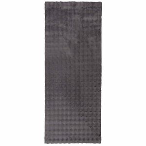 vidaXL Binnen kleed SIROLO Antraciet 80 x 150 cm Polyester Medium Pile