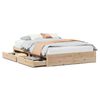 vidaXL Bedframe zonder matras massief grenenhout 120x200 cm