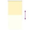 vidaXL Rolgordijn verduisterend 70x130 cm stofbreedte 65,7 cm geel