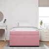 vidaXL Bedframe met matras Roze 120 x 200 cm Stof