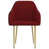 vidaXL Eetkamerstoelen 4 st fluweel wijnrood