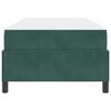 vidaXL Bedframe met matras Donkergroen 90 x 200 cm Stof