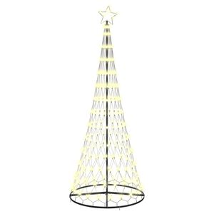 vidaXL LED Kerstboom met 295 LED met standaard Warmwit 250 cm Metaal
