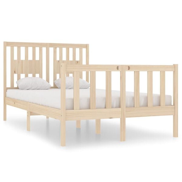 vidaXL Bedframe massief hout 120x190 cm