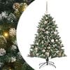 vidaXL Kunstkerstboom Groen 120 cm PVC en Plastic en Staal