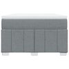 vidaXL Boxspring met matras stof lichtgrijs 120x190 cm