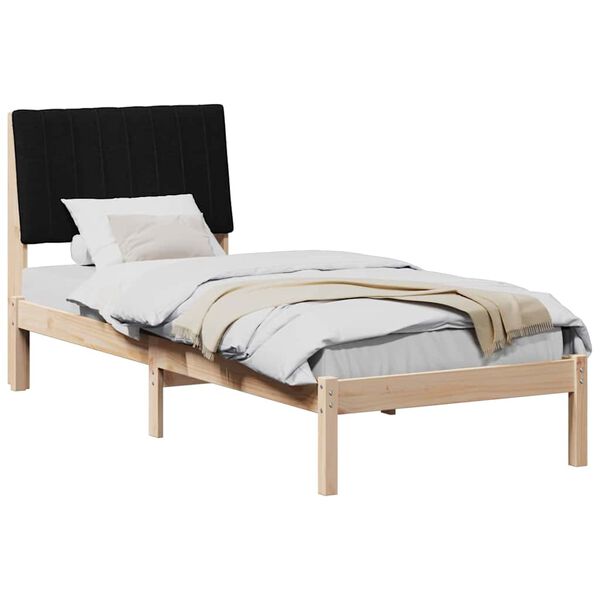 vidaXL Bedframe met hoofdeinde Bruin 80 x 200 cm Massief grenenhout