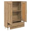 vidaXL Highboard Artisan Eiken 69,5 x 31 x 115 cm Bewerkt hout