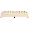 vidaXL Boxspring bed stof cr&egrave;mekleurig 180x200 cm