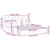 vidaXL Bedframe "Viana" zonder matras kunstleer wit 160x200 cm