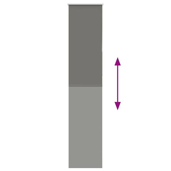 vidaXL Rolgordijn verduisterend 45x230cm stofbreedte 40,7 cm polyester