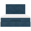 vidaXL Ottoman bed met matrassen 140x190cm fluweel donkerblauw