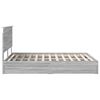 vidaXL Opslag bed met lade Grijs Sonoma 150 x 200 cm Bewerkt hout