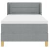vidaXL Boxspringbed met matras Lichtgrijs 80 x 200 cm Stof