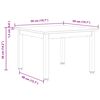 vidaXL Salontafel Wit 50 x 50 x 36 cm Massief grenenhout