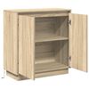 vidaXL LED Sideboard Sonoma Eiken 71 x 34,5 x 75 cm Bewerkt hout