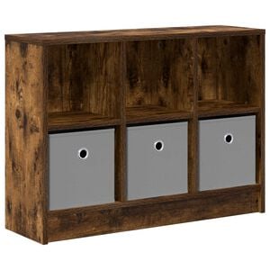 vidaXL Dressoir met lade Gerookt eiken 73,5 x 22,5 x 53,5 cm