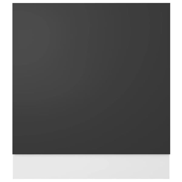 vidaXL Vaatwasserpaneel Lyon 59,5x3x67 cm bewerkt hout grijs