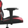 vidaXL Massage gamestoel kunstleer zwart en rood