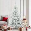 vidaXL Kunstmatige Inklapbare Kerstboom met 300 LED Wit 180 cm PVC