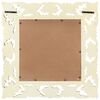 vidaXL Spiegel handgesneden 50x50 cm massief mangohout wit