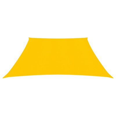 vidaXL Zonnezeil 160 g/m² 3/4x3 m HDPE geel