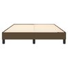 vidaXL Boxspring bed stof donkerbruin 140x190 cm