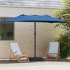 vidaXL Tuinparasol Azurblauw 385 x 209 x 244 cm Polyester
