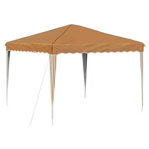 vidaXL Pop-up partytent 288 x 288 x 245 cm Beige Oxford Stof