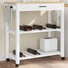 vidaXL Keukentrolley MONZA 84x40x88,5 cm massief grenenhout