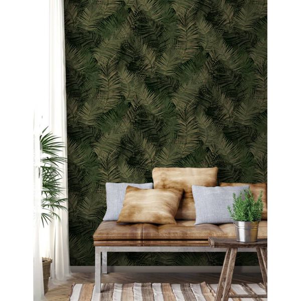 DUTCH WALLCOVERINGS Behang Palm groen