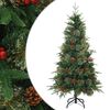 vidaXL Kunstmatige Inklapbare Kerstboom Groen 120 cm PVC, PE en Staal