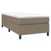 vidaXL Boxspring bed 90x200 cm stof taupe