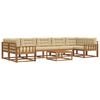 vidaXL Buiten bankenset 8 st Natuurlijk en Beige
