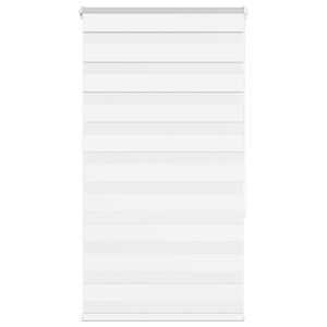 vidaXL Zebra rolgordijn 80x150 cm stofbreedte 75,9 cm polyester wit