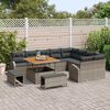 vidaXL Tuin Sofa Set met kussen met opslag met kussen 12 pcs Grijs