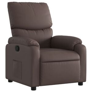 vidaXL Fauteuil verstelbaar kunstleer bruin
