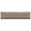 vidaXL Rugkussen Taupe 200 x 50 cm Microvezel Stof