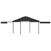 vidaXL Prieel met uitschuifbare daken 180 g/m&sup2; 3x3x2,75 m antraciet